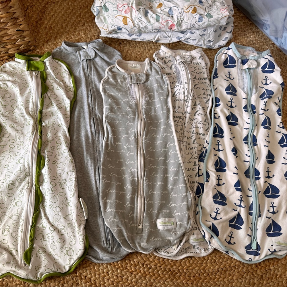 Woombie zipper swaddles
